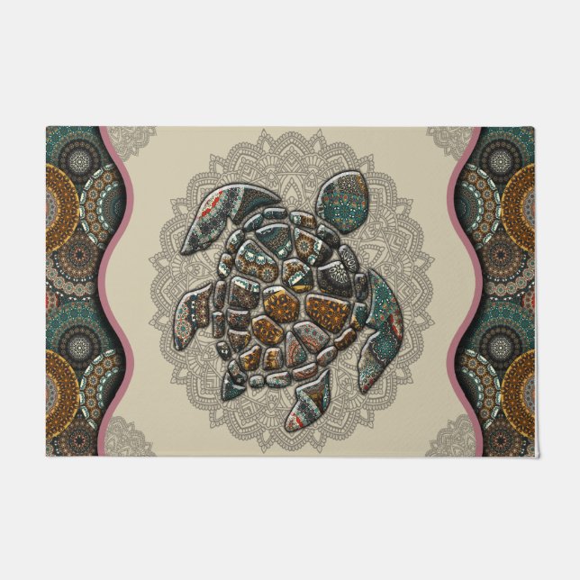 Paillasson  Turtle Pattern Doormats, Turtle Lover Rugs (Devant)