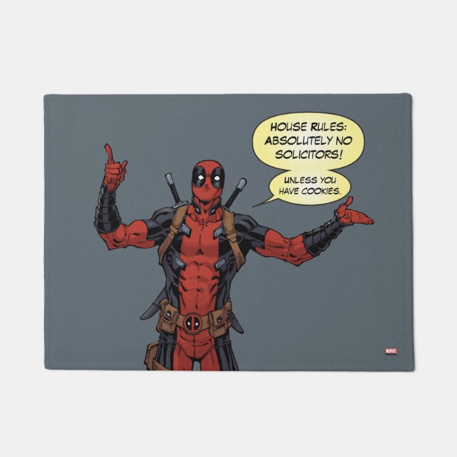Paillasson Type Deadpool Pointing Character (Devant)