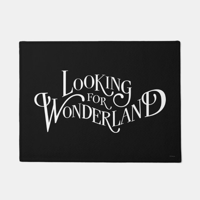 Paillasson Typographie| À la recherche de Wonderland (Devant)