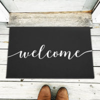 Typographie élégante minimaliste Black White Welco