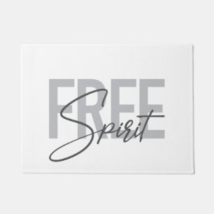 Paillasson Typographie moderne, simple, cool de Free Spirit