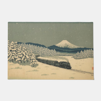 Paillasson Ukiyo-e Winter Train