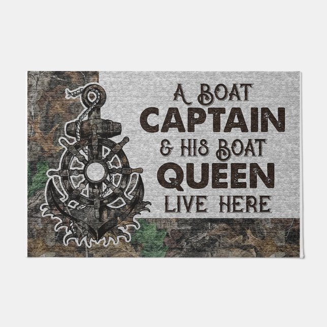 Paillasson Un Capitaine De Bateau Et Sa Reine De Bateau (Devant)