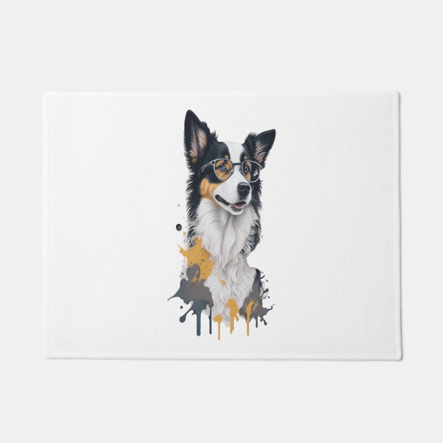 Paillasson Un chien mignon Bordure Collie (Devant)