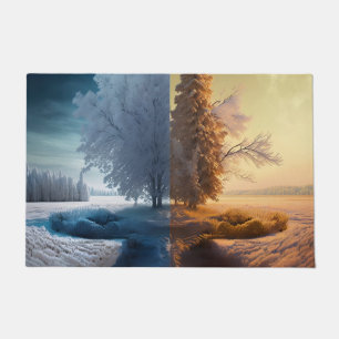Paillasson Un jour en hiver