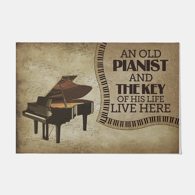 Paillasson Un Vieux Pianiste Et La Clé De Sa Vie (Devant)