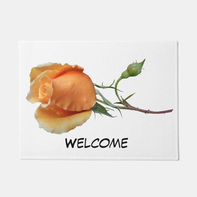 Paillasson Une coupe rose unique (Devant)