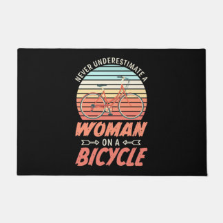Paillasson Une Femme En Vélo