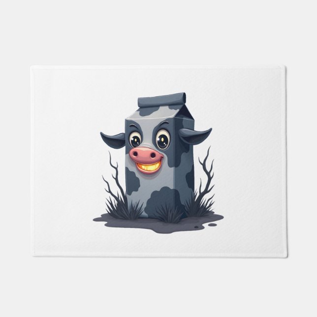 Paillasson Vache de carton de lait maudit (Devant)