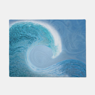 Paillasson Vague Bleue Artistique