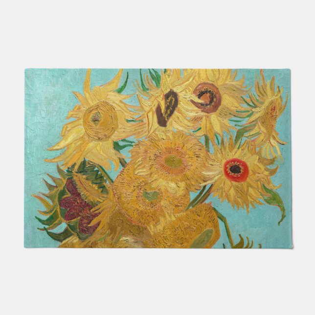 Paillasson Van Gogh - Vase avec 12 tournesols (Devant)