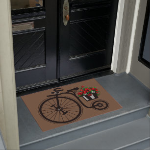 Paillasson Vélo Fleurs Vintages romantiques