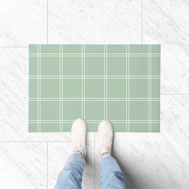 Paillasson Vérification du volet de fenêtres vert et blanc de (Intérieur)