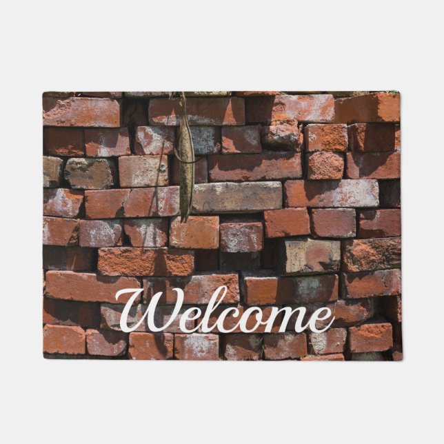 Paillasson Vieux briques Abstrait Welcome Doormat (Devant)