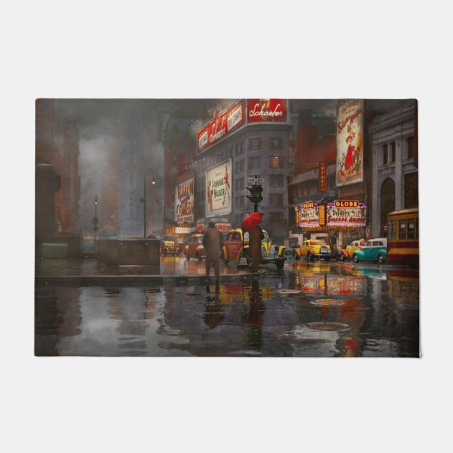 Paillasson Ville - NY - Une journée pluvieuse à New York en 1 (Devant)