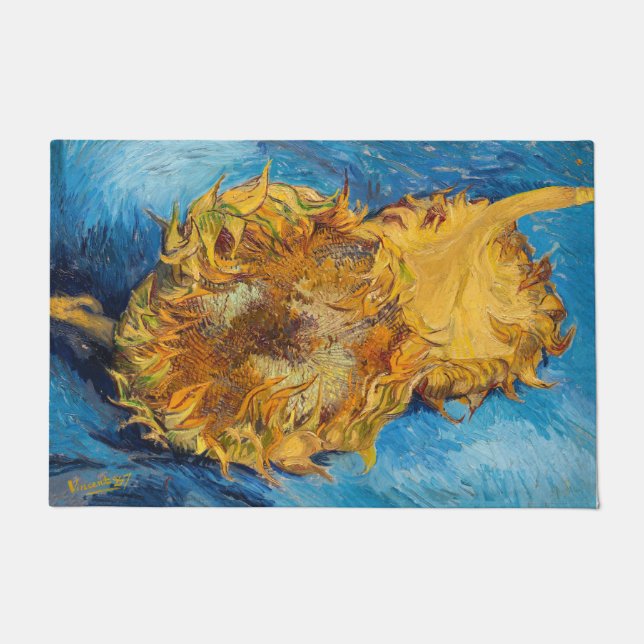 Paillasson Vincent van Gogh - Deux tournesols coupés (Devant)