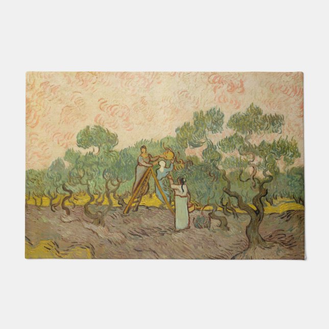Paillasson Vincent van Gogh - Femmes cueillette d'olives (Devant)