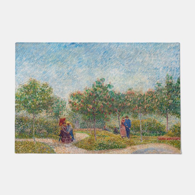 Paillasson Vincent van Gogh - Jardin à Montmarte avec les ama (Devant)