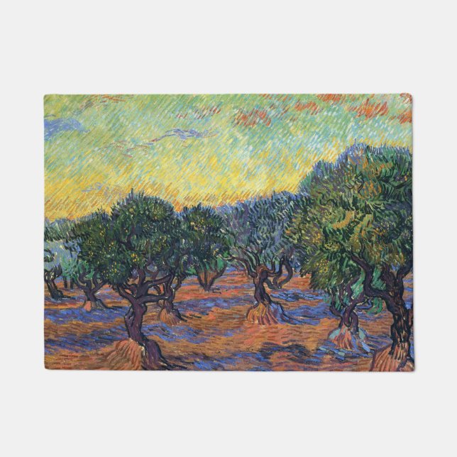 Paillasson Vincent Van Gogh Olive Grove Impressionnisme Art (Devant)