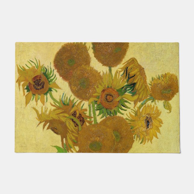 Paillasson Vincent van Gogh - Vase avec quinze tournesols (Devant)