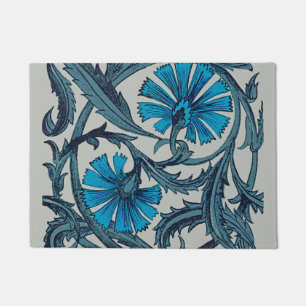 Paillasson vintage blue antiflower graphic