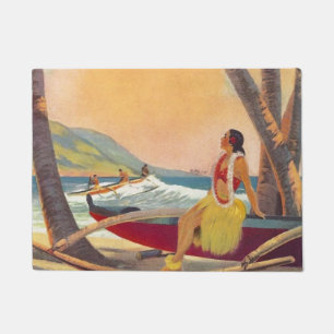Paillasson Vintage Hawaii Travel
