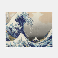 vintage japonais art paysage océanique grande vagu