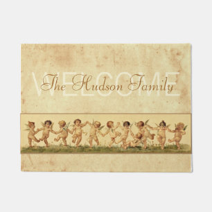 Paillasson Vintage Sweet Happy Danser Cherubs Personnalisé