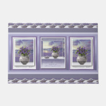 violettes dans un bocal de lune