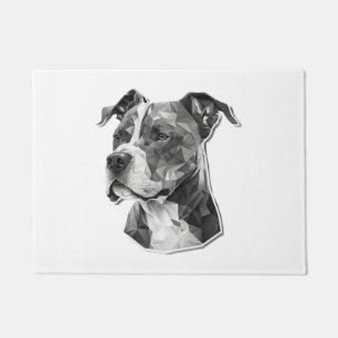 Paillasson Visage de chien Pitbull