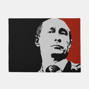 Paillasson Vladimir Poutine rouge