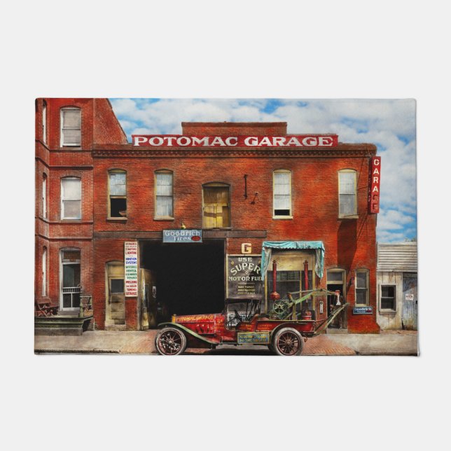 Paillasson Voiture - garage - garage 1922 de vêtement manqué (Devant)