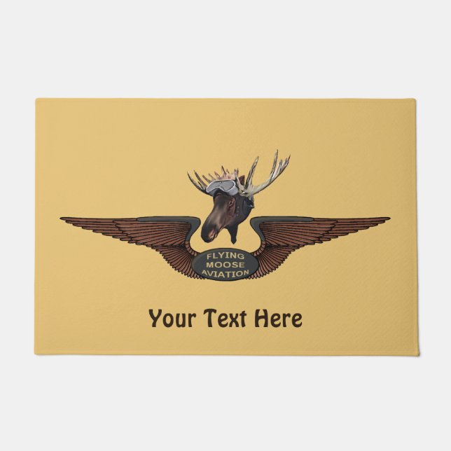 Paillasson Vol des ailes de l'aviation Moose (Devant)