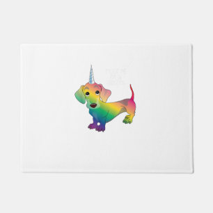 Paillasson WEINER CHIEN WEINERCORN - Funny Dachshund Unicorn 