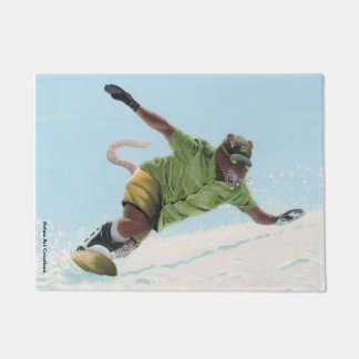 Paillasson Wererat Snowboarder Imaginaire Art Door Mat
