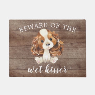 Paillasson Wet Kisser Cavalier King Charles Spaniel Porte Mat