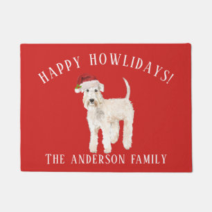 Paillasson Wheaten Terrier Joyeux Howlidays Noël