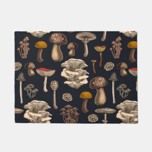 Paillasson Wild Mushrooms  on graphite black