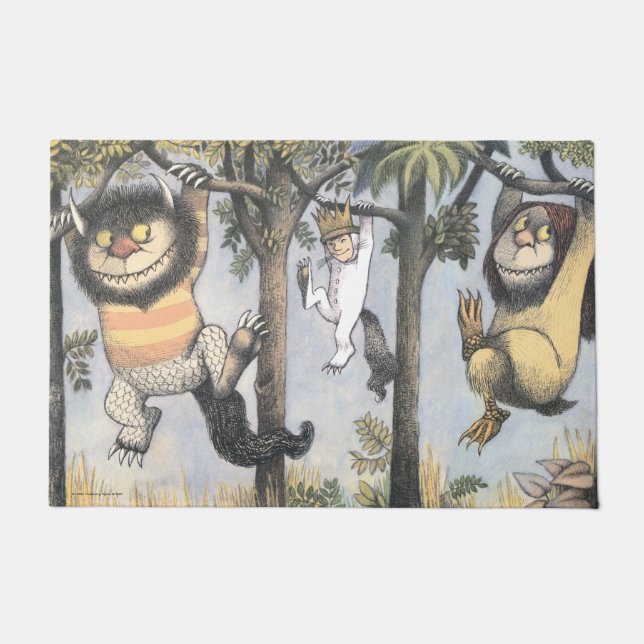 Paillasson Wild Things and Max Swinging From Trees (Devant)