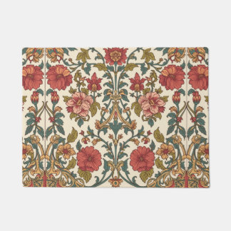 Paillasson William Morris Antique Honeysuckle Floral Pattern