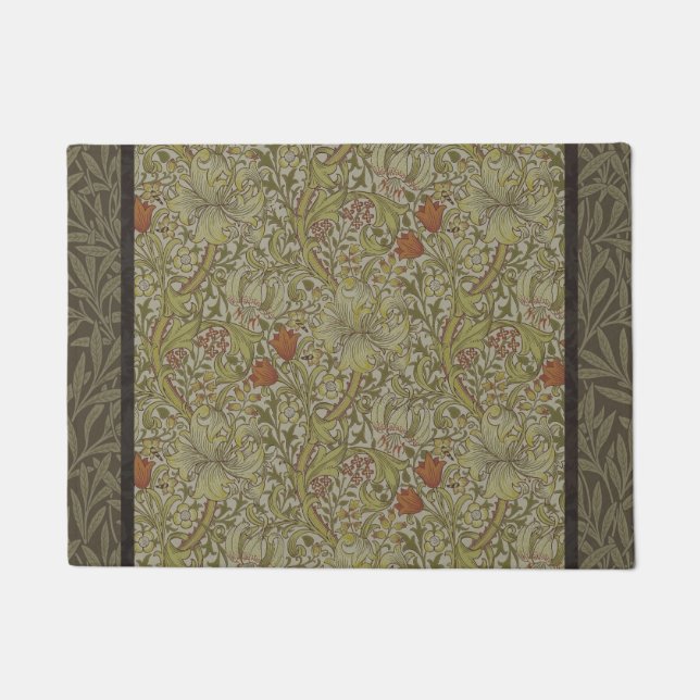 Paillasson William Morris Floral Lys willow art design (Devant)
