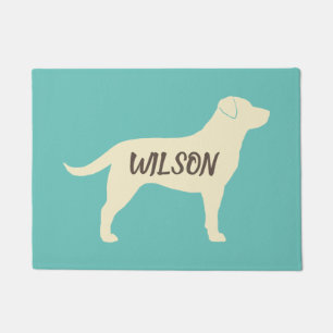 Paillasson Yellow Labrador Retriever Silhouette Lab Lover