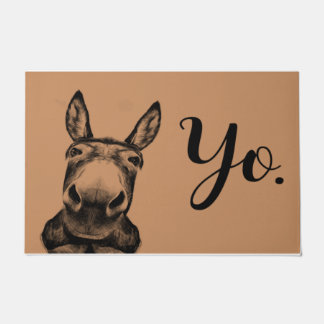 Paillasson Yo Funny Donkey Doormat | Décor de la maison de l'
