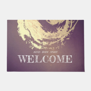 Paillasson Yoga Studio Méditation Instructeur Bienvenue SIGNE