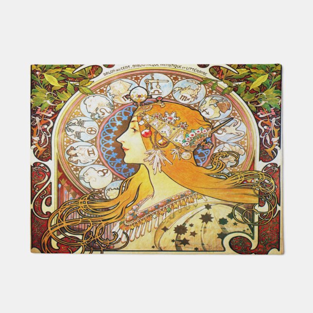 Paillasson Zodiaque 1896 d'Alfons Mucha (Devant)