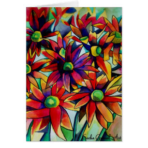 Paille marguerite art fleur sauvage multicolore