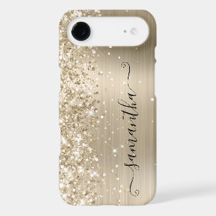 Pailleté Or Pâle Moderne Signature Féminine