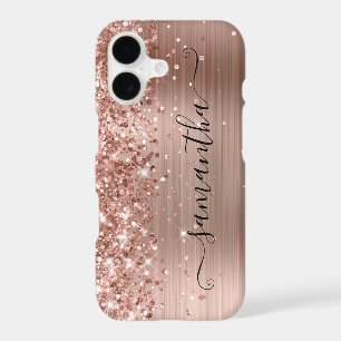 Pailleté Or Rose Moderne Signature Féminin