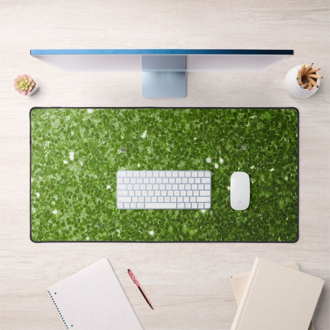 Pailletés de fausses paillettes vert clair (Bureau 1)