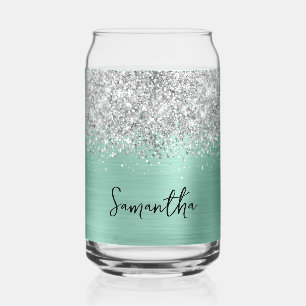 Paillettes Argentées Clair Turquoise Glam Nom